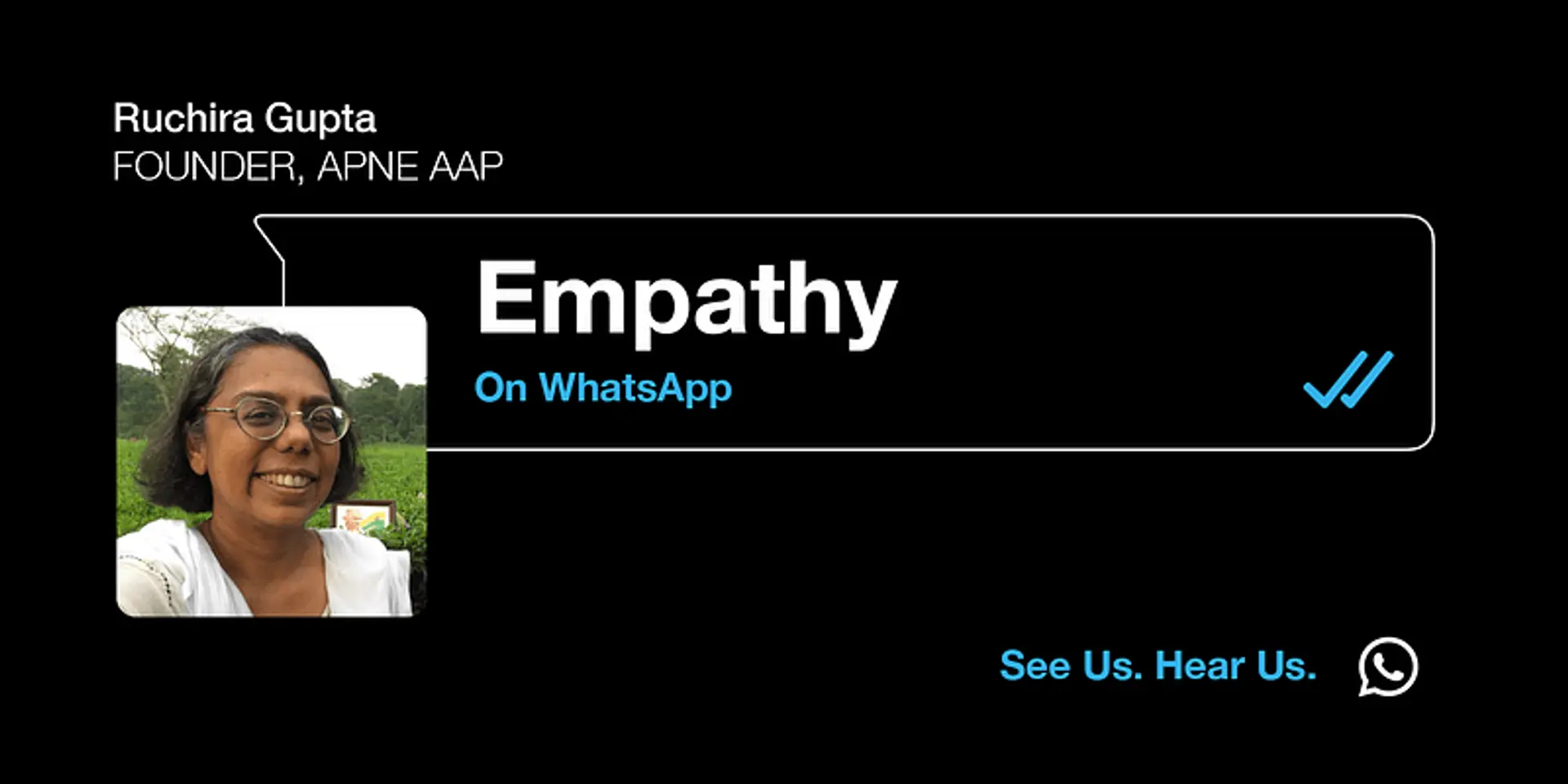 How a WhatsApp message laid the foundation for Ruchira Gupta’s 1MillionMeals campaign