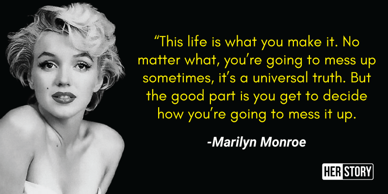 15 inspirational quotes by Marilyn Monroe on life and love
