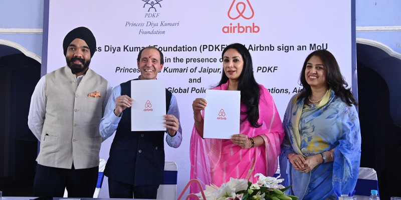 Airbnb partners with Princess Diya Kumari Foundation to empower rural women in Rajasthan