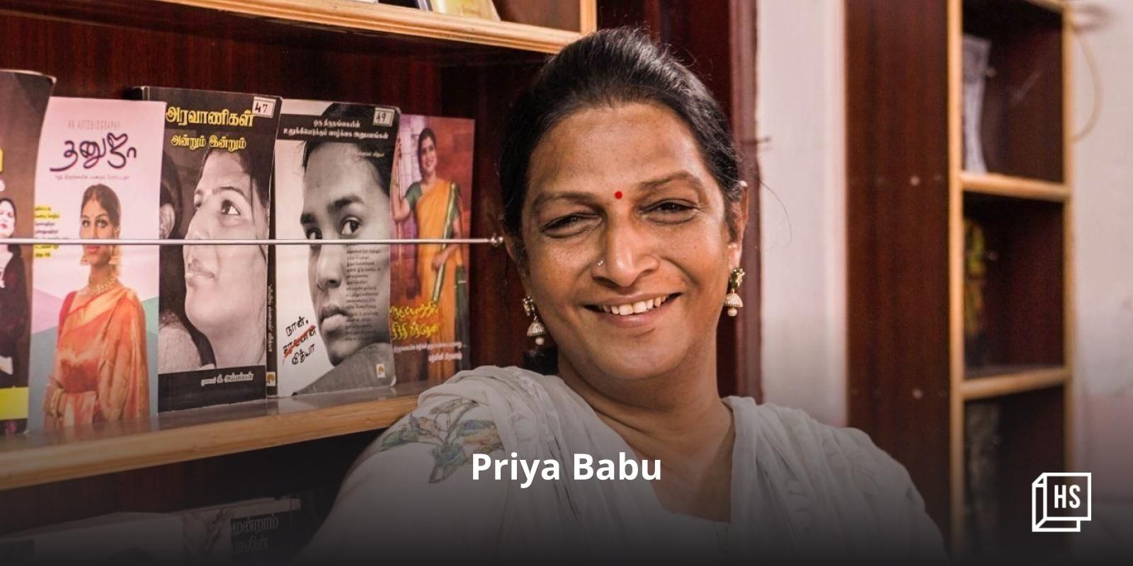 Transgender activist Priya Babu is helping the trans community find a purpose and livelihood