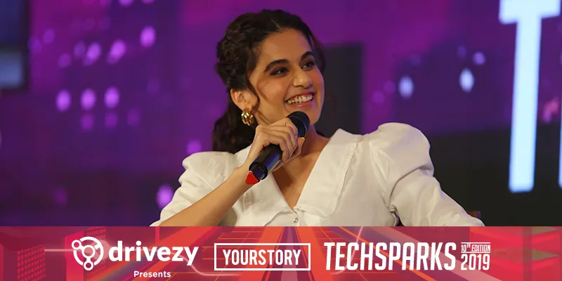 Taapsee Pannu at TechSparks 2019