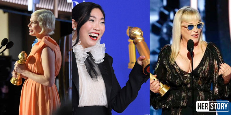 Michelle Williams’ speech, Awkwafina’s win and more from women at the 77th Golden Globe Awards