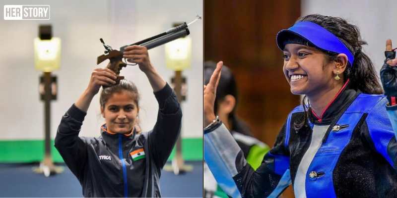 Manu Bhaker, Elavenil Valarivan win gold at shooting World Cup 