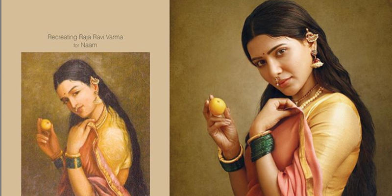 Ramya Krishnan, Samantha Prabhu, Khushbu, and other celebs recreate Raja Ravi Varma's iconic paintings


