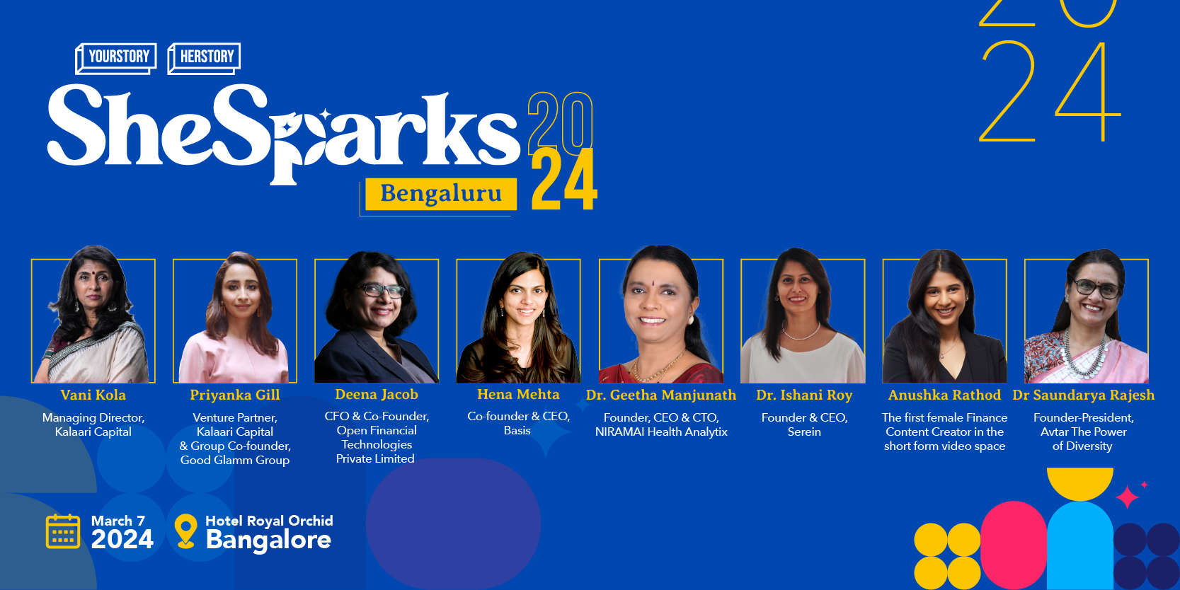 From Priyanka Gill to Vani Kola: meet India’s most inspiring changemakers and leaders at SheSparks 2024