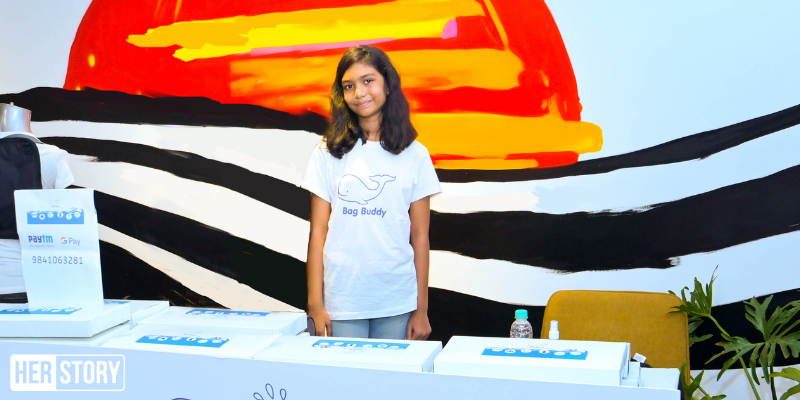 Meet the 12-year-old who's started her own business with a functional swim bag

