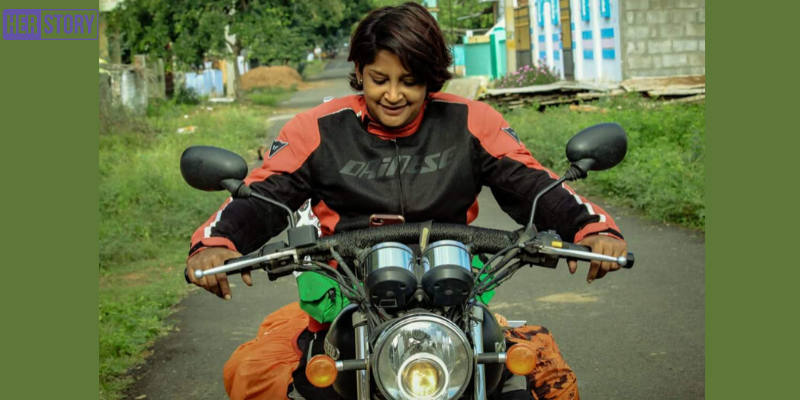 This woman biker-entrepreneur with 40 pc hearing ability aspires to zoom around the globe on her motorcycle