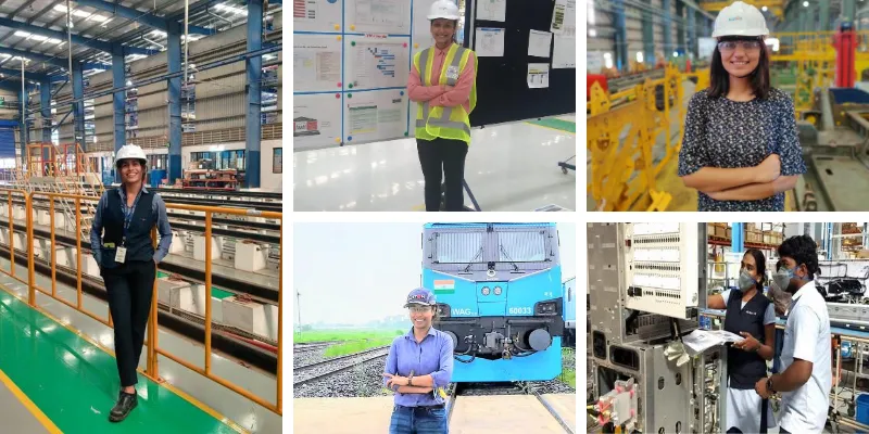Women on the shop floor at Alstom