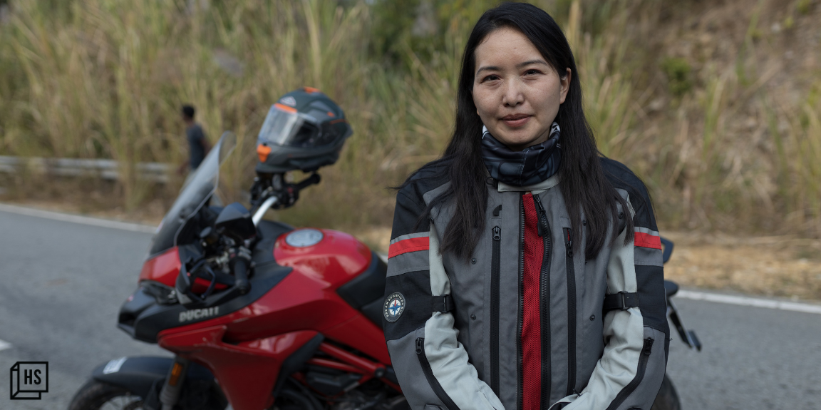 This woman biker from Arunachal Pradesh is giving traditional Monpa clothing a new twist

