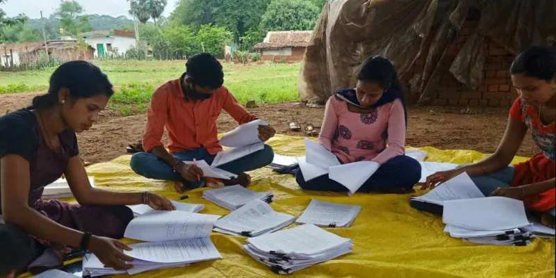 Manju and others engaged in data collection