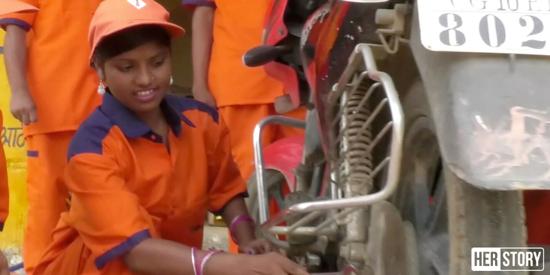 How this 23-year-old woman from a Chhattisgarh village became a mechanic and opened a garage to support her family