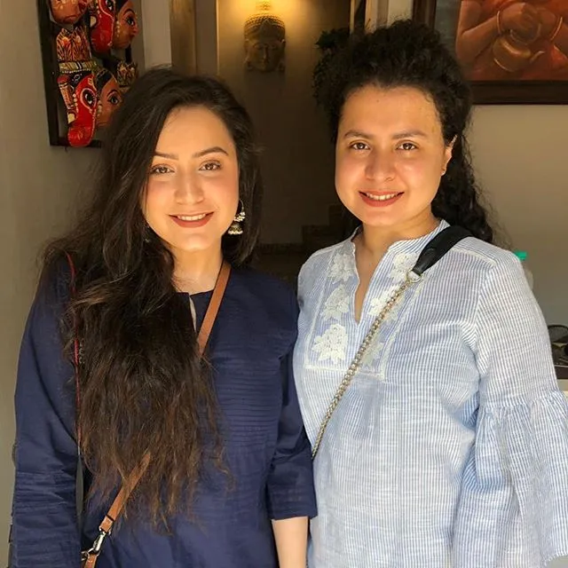Ria Sharma, founder of MLNS with co-founder Tania Singh