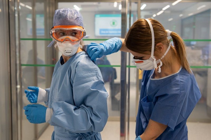 Women nurses in PPE