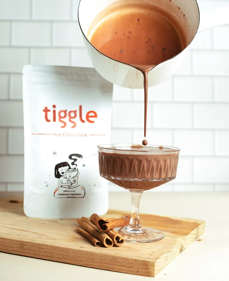 Orange hot chocolate by Tiggle