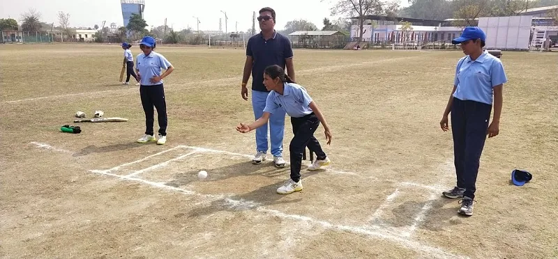 The team while on practice