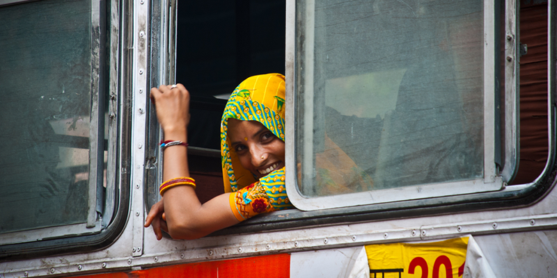 With pink tickets, women in Delhi can now ride public buses for free