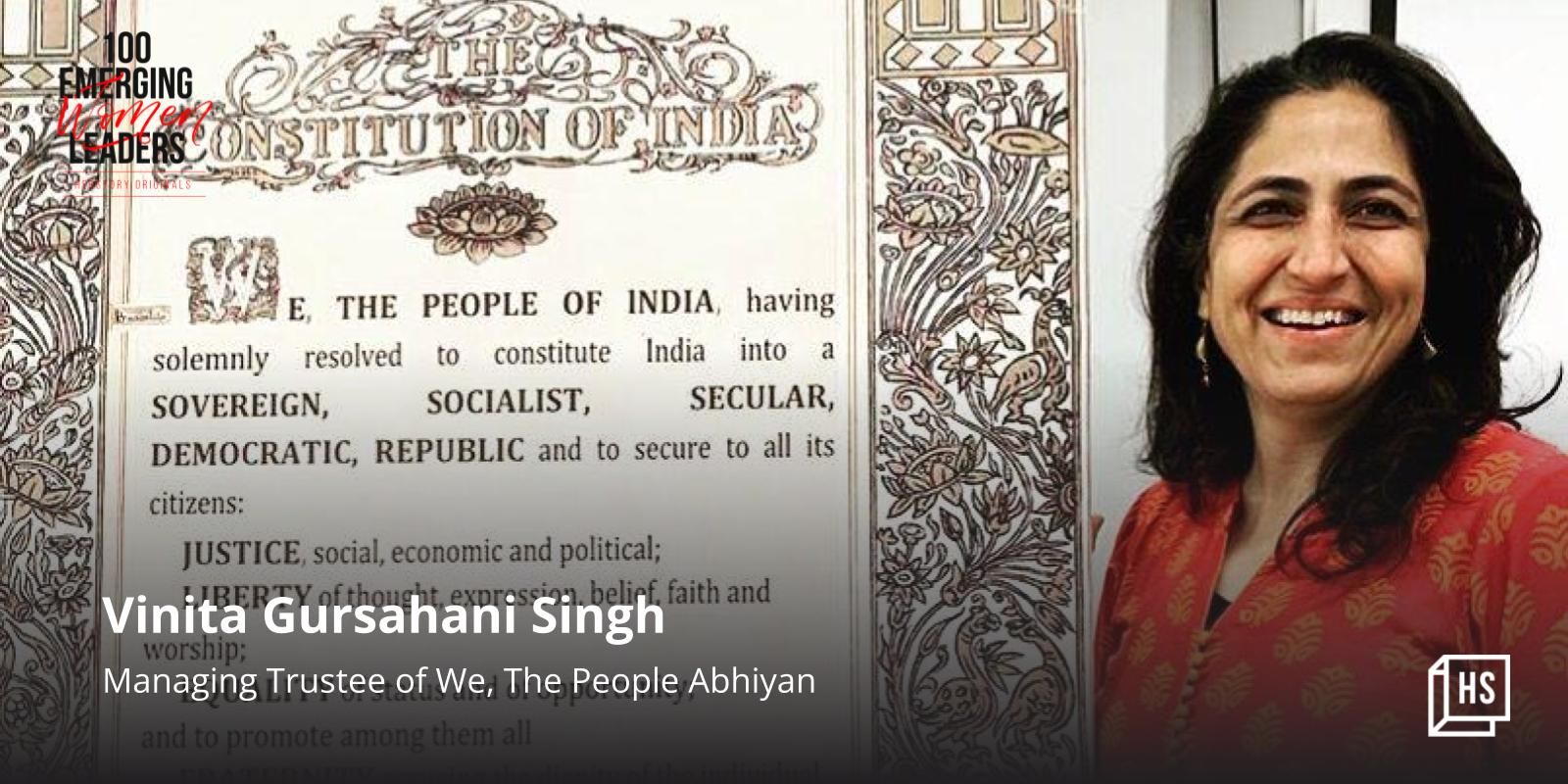 [100 Emerging Women Leaders] How Vinita Gursahani Singh is empowering Indians to know their rights
