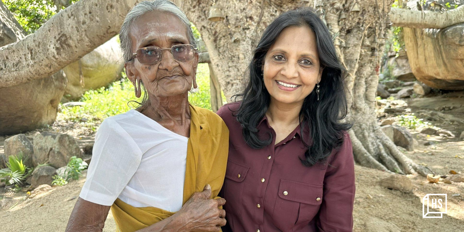 Veerammal, Arittapatti Panchayat President with IAS officer Supriya Sahu