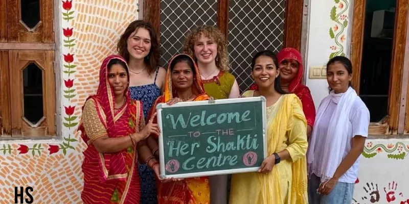 The Her Shakti centre is a grassroots production unit, where women sew, stitch and craft reusable menstrual pads under an initiative by social enterprise Sanitree.