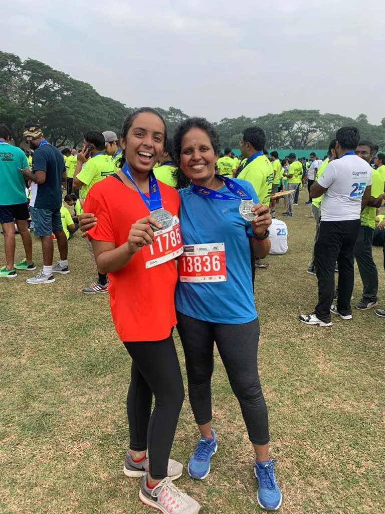 Sita Viswanathan with her daughter