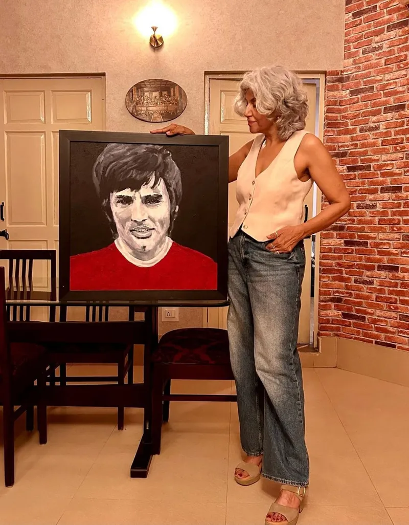 Mukta Singh's love for classic rock led her to start painting portraits of her favourite musicians.