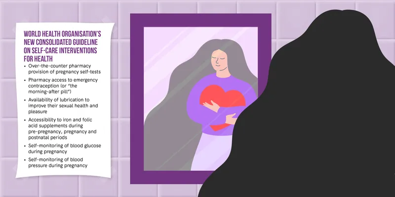 Women and self care infographic