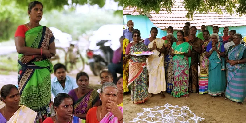 Women in the Village Greeting ABF & DHAN.