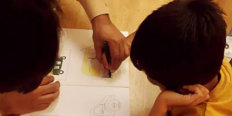 Child being helped at Continua Center