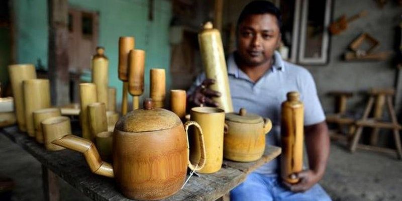 This man from Assam is making eco-friendly bamboo water bottles to reduce plastic use