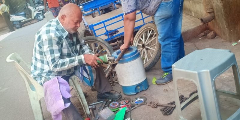 This 60-year-old man is building e-bikes from scrap and recycled materials for people with disabilities 