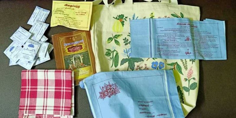 Deputy Collector from TN hosts eco-friendly wedding for her son; uses handkerchief as wedding invite