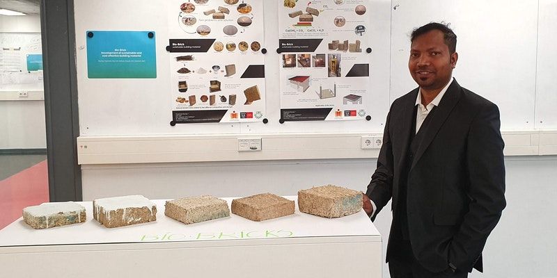 Meet the two researchers who have developed bricks that are made from sugarcane waste and absorb CO2
