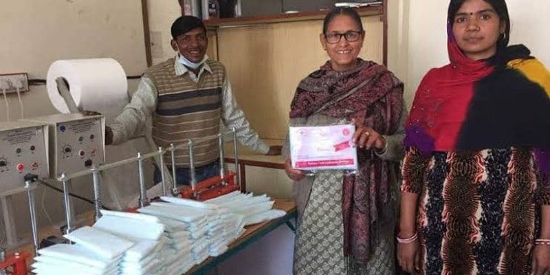 This woman manufactures eco-friendly and biodegradable sanitary pads, distributes it for free