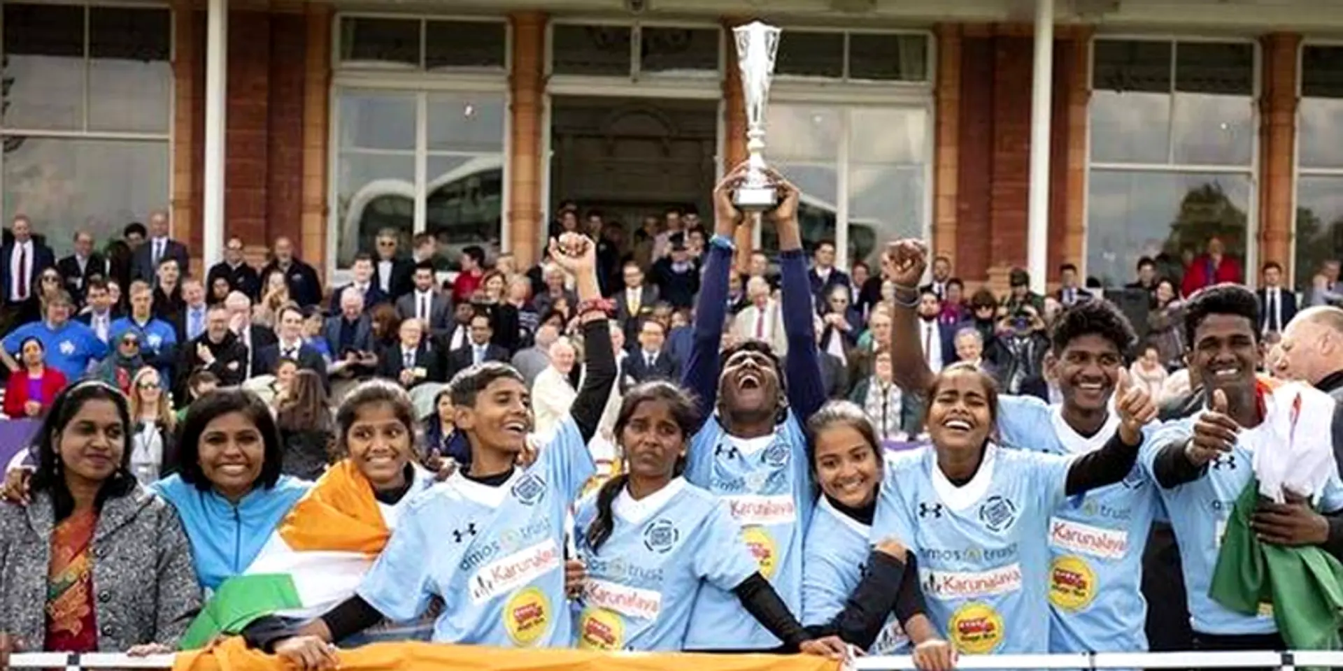 India beats England as the 'kids in blue' lift the trophy at Street Child Cricket World Cup 2019