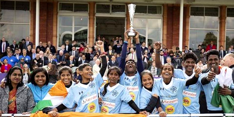 India beats England as the 'kids in blue' lift the trophy at Street Child Cricket World Cup 2019
