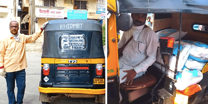 Coronavirus heroes: Maharashtra’s auto-rickshaw drivers are providing free rides, ration kits, and helping the needy
