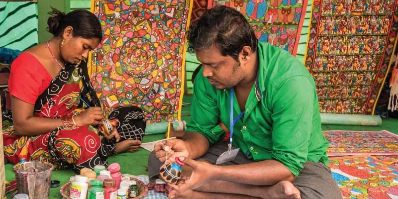 Colourful handicraft