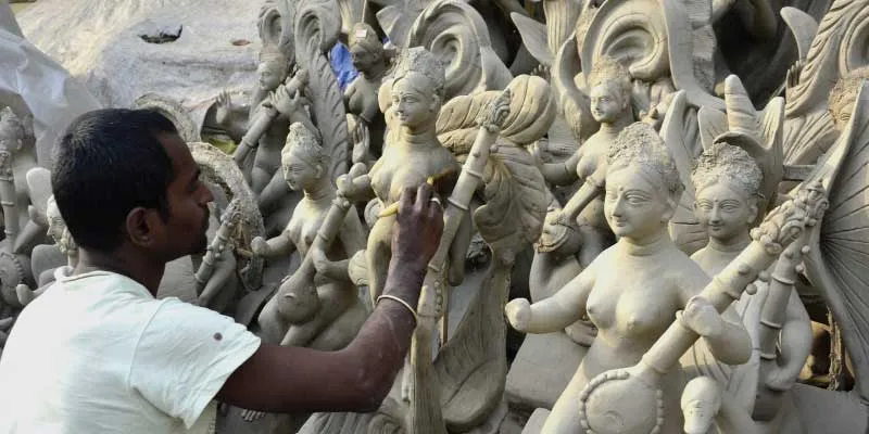 Sculptures of deities 