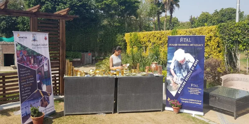 art and craft, Punjab, students, Delhi, Shri Ram College of Commerce, brass, copper