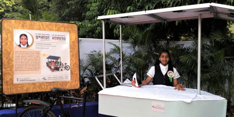 14-year-old TN girl wins Children's Climate Prize for designing solar-powered ironing cart

