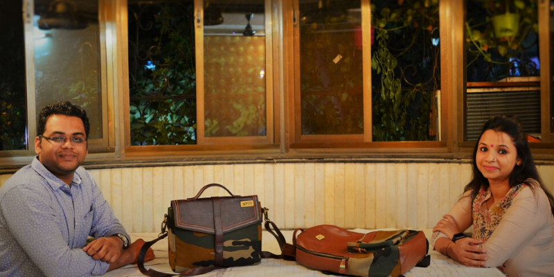 Meet the husband-wife duo that is upcycling old Army uniforms into trendy bags 