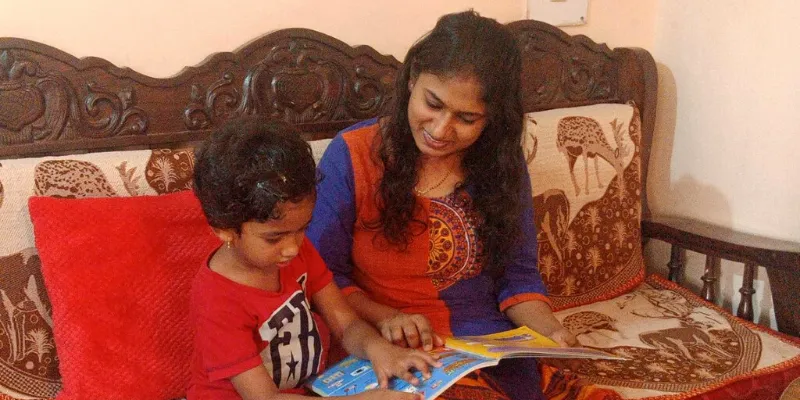 Meenakshi and her daughter Saanvi