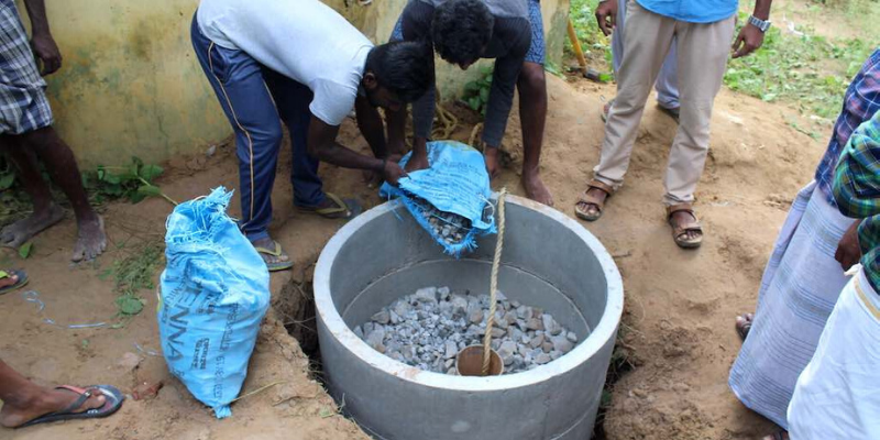 Tamil Nadu farmers, youth volunteers repurpose borewells for rainwater harvesting