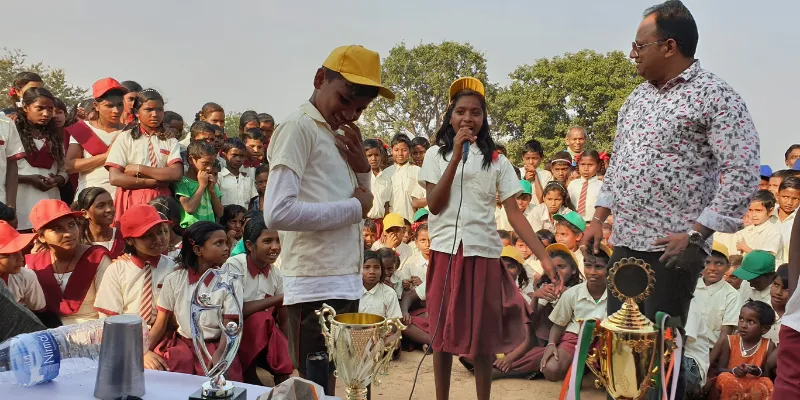 Shubhasish Interacting with Children