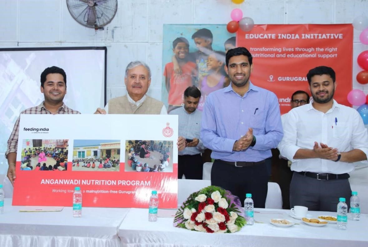 Feeding India ties up with Gurugram district to launch Anganwadi nutrition programme for 6000+ children 
