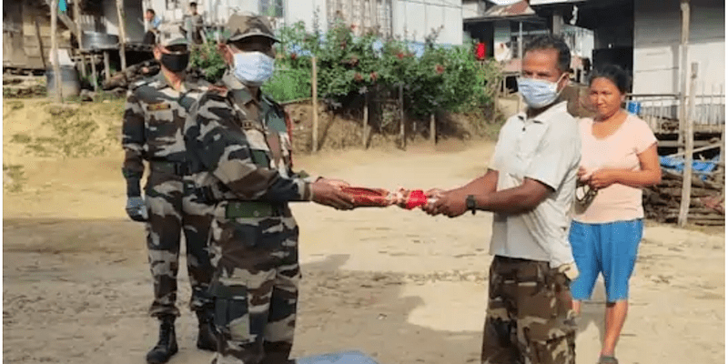 Coronavirus: Assam Rifles distributes free umbrellas in Mizoram to ensure social distancing