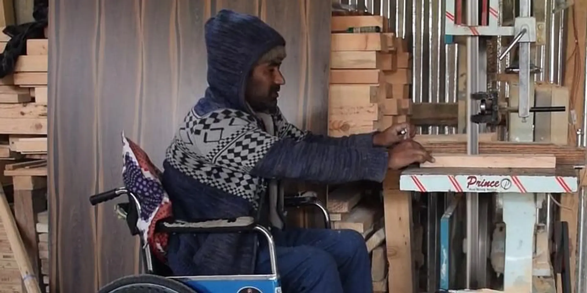 This wheelchair-bound man from Pulwama set up his own woodwork business; provides jobs to several others