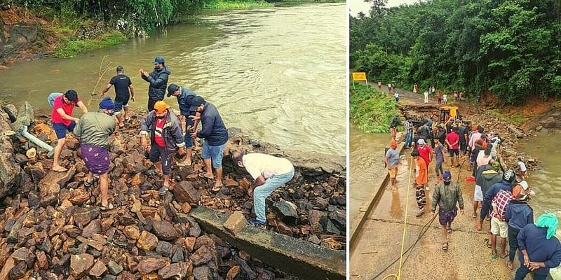 Youngsters in Idukki join hands to repair a bridge in five hours to save stranded villagers