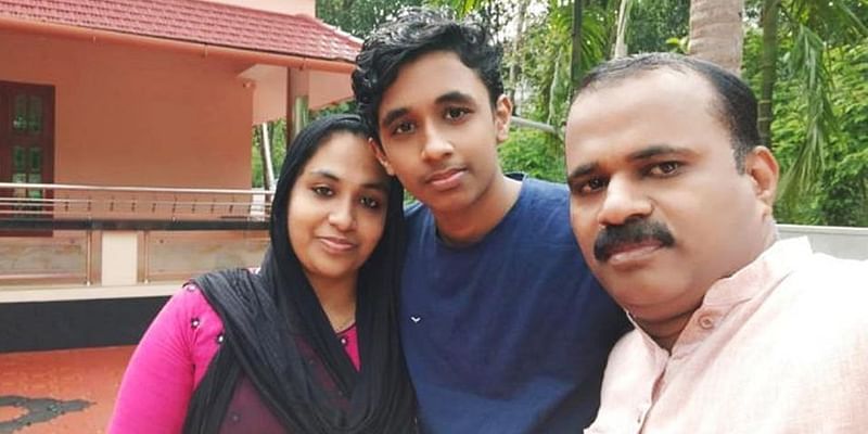 Kerala-based family, along with their son pass Class 12 exams