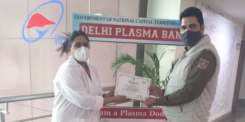 Delhi Plasma Bank, Delhi Police